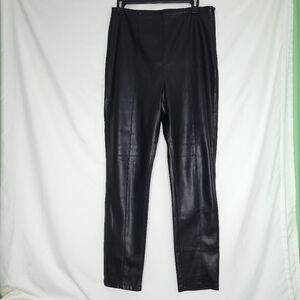 WE THE FREE By Free People Women's Faux Black Leather Pull On Pants Size 30